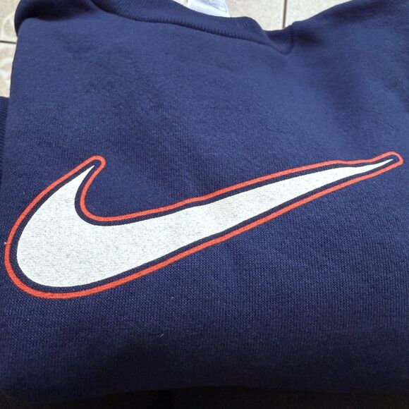 NWT VTG NIKE Swoosh Crewneck Sweatshirt YOUTH SMALL KIDS BOYS PULLOVER 90s USA - Picture 5 of 8